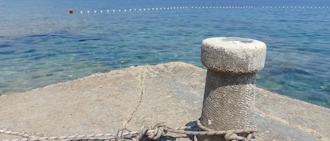 Vlak bij het strand