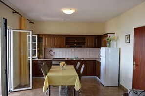 Apartment (A3) | Private kitchen | Fridge, stovetop, espresso maker, electric kettle - Apartments Zdravko (Orebic)