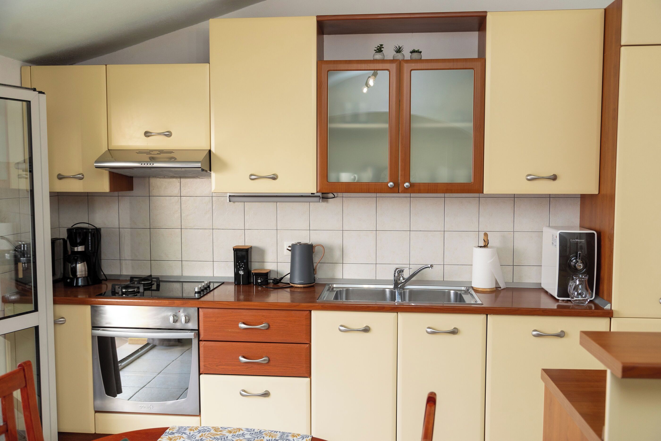 Apartment (A1) | Private kitchen | Espresso maker, cookware/dishes/utensils