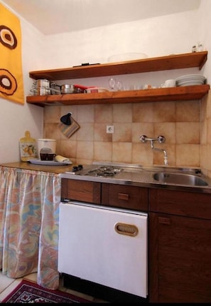 Studio (A2) | Private kitchen | Cookware/dishes/utensils - Apartments Emily (Jelsa)