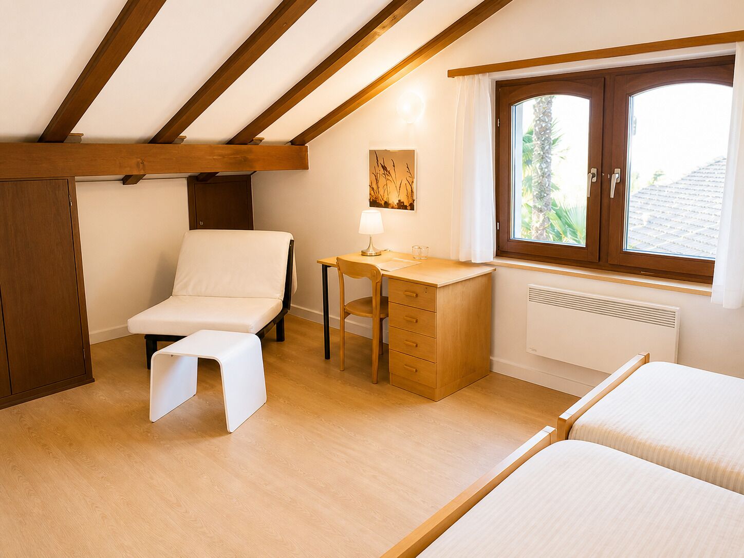 Chambre Double Deluxe, vue cour intérieure