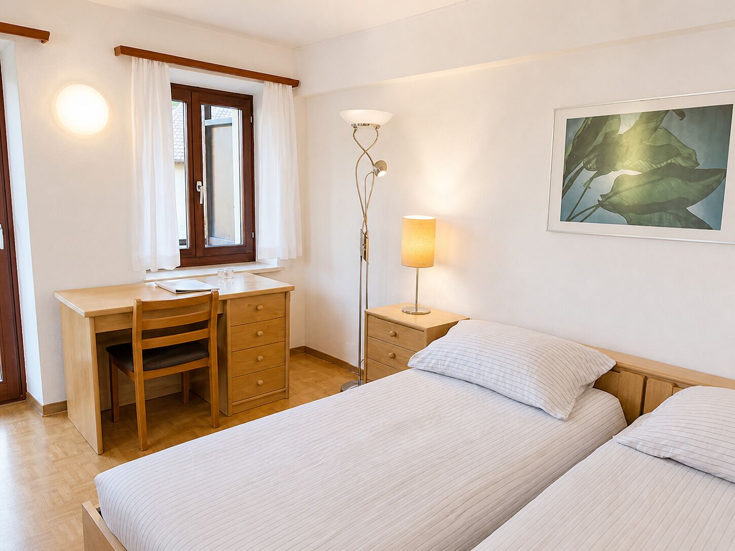 Standard-Doppelzimmer, Blick auf den Innenhof