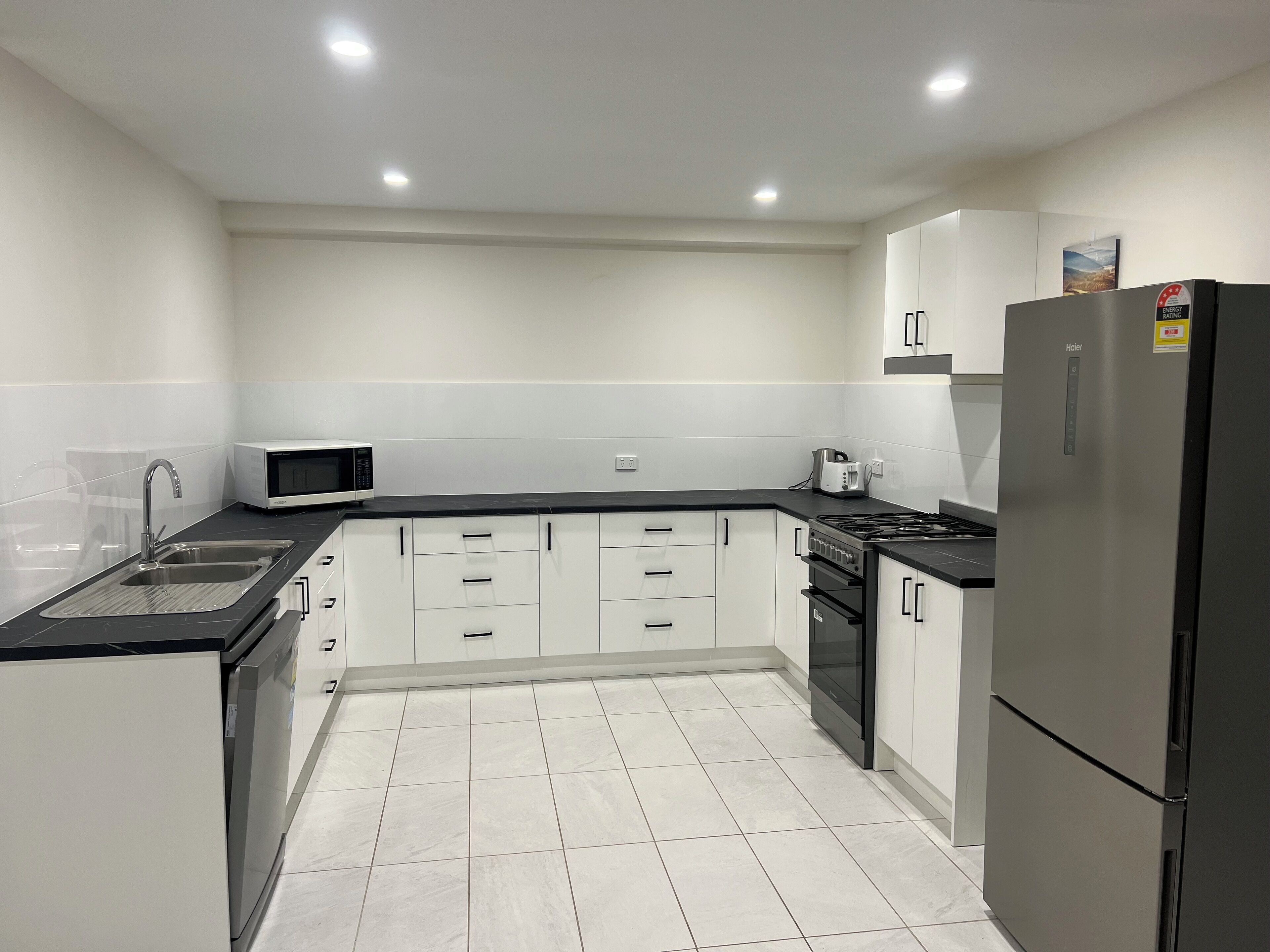 Microwave, oven, stovetop, dishwasher