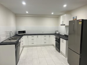 Microwave, oven, stovetop, dishwasher