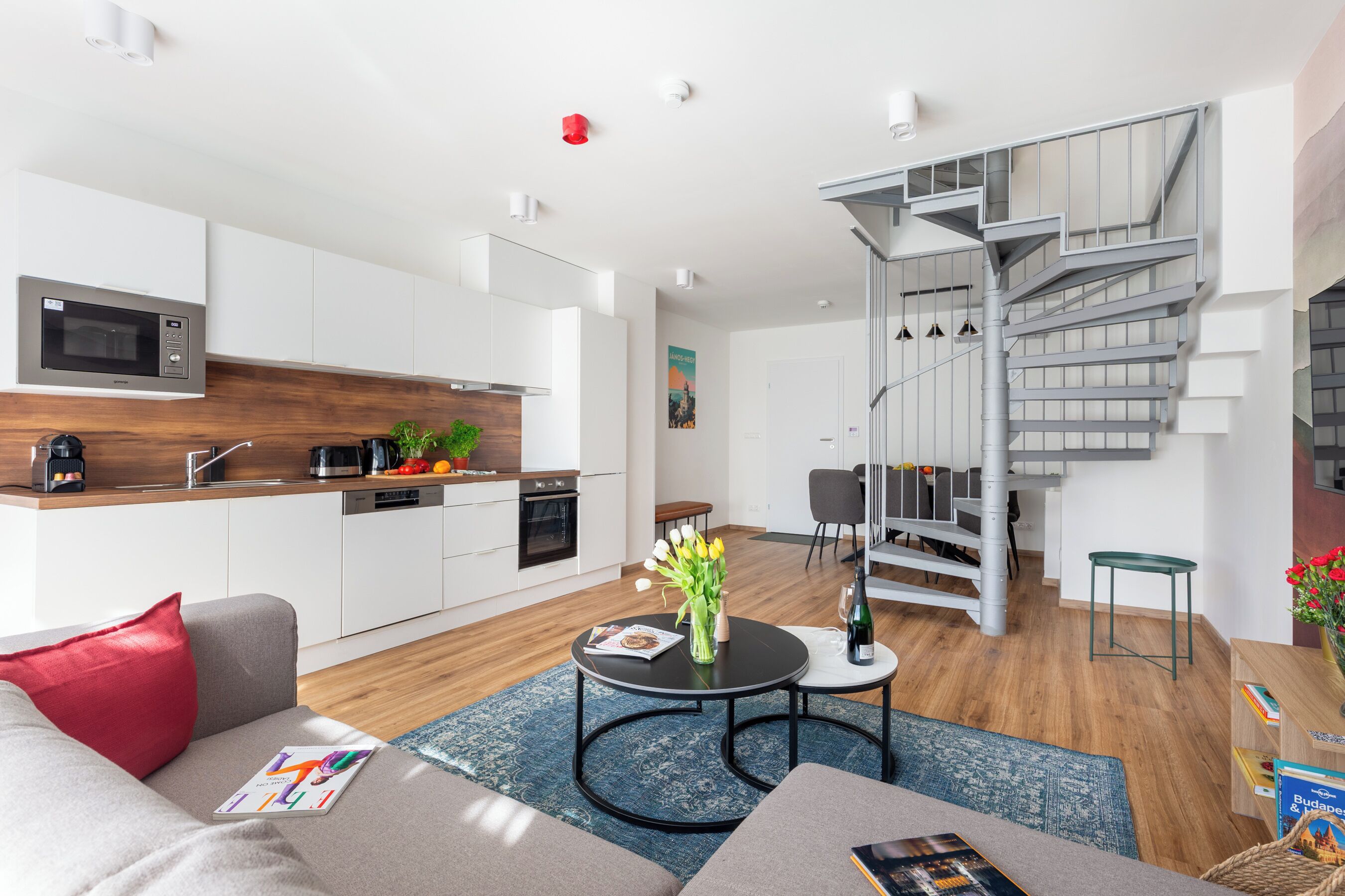 Superior Apartment, 2 Bedrooms, Balcony, Garden View | Living area | 100-cm Smart TV with digital channels, heated floors, streaming services