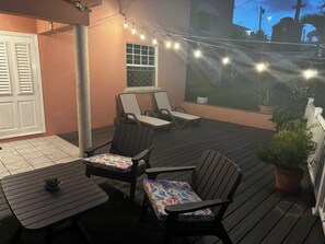 Terrace/patio - Spacious 2-bedroom Oistins apartment in quiet neighborhood with fantastic views (Oistins,)