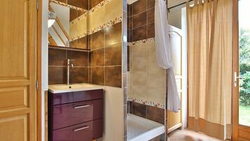 Shower, hair dryer