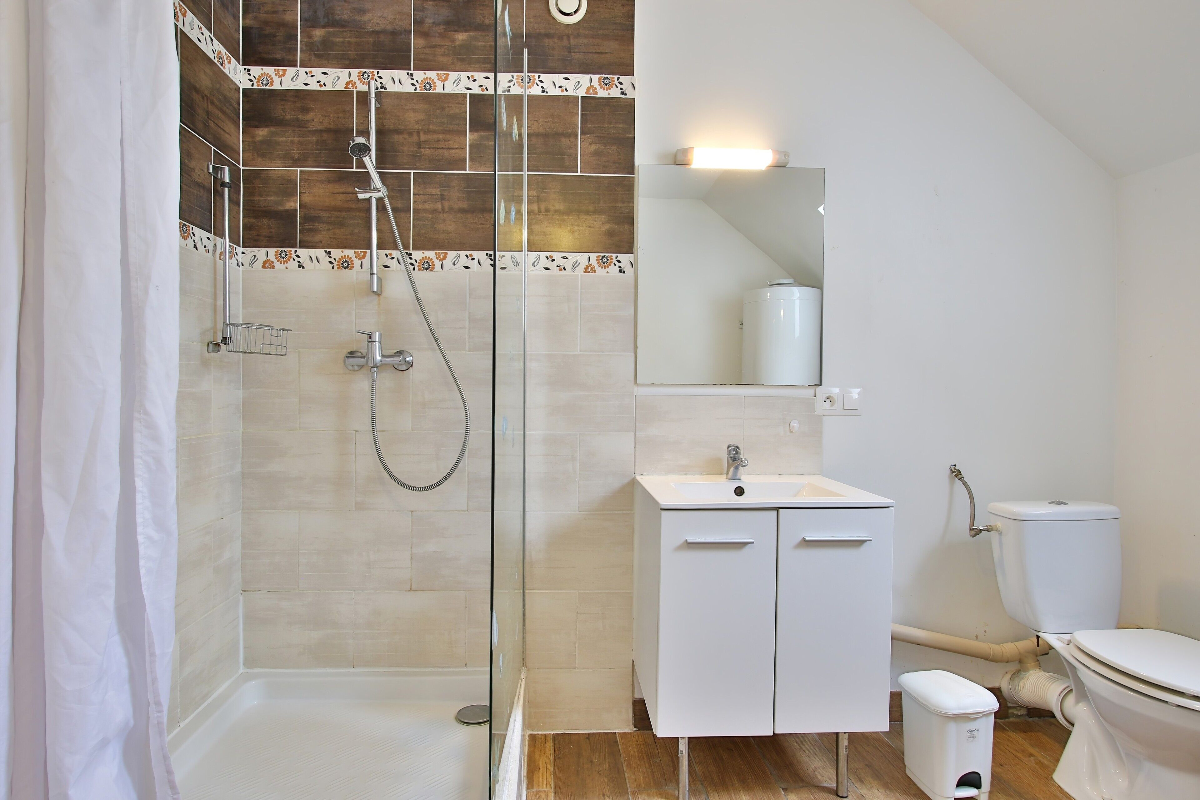 Shower, hair dryer