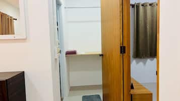 Villa | Bathroom | Shower, hair dryer, towels