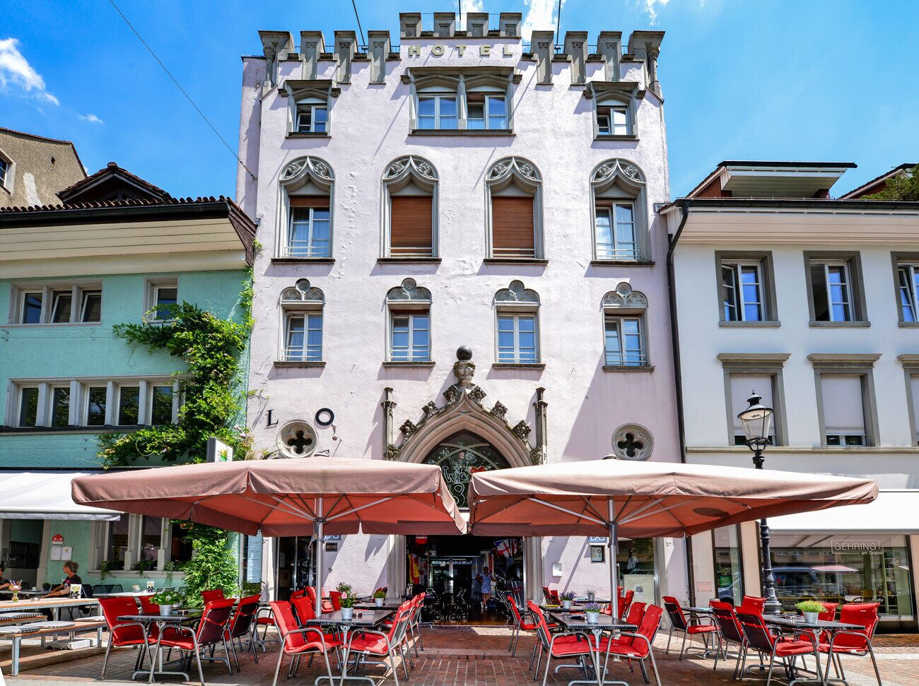 Fassade der Unterkunft