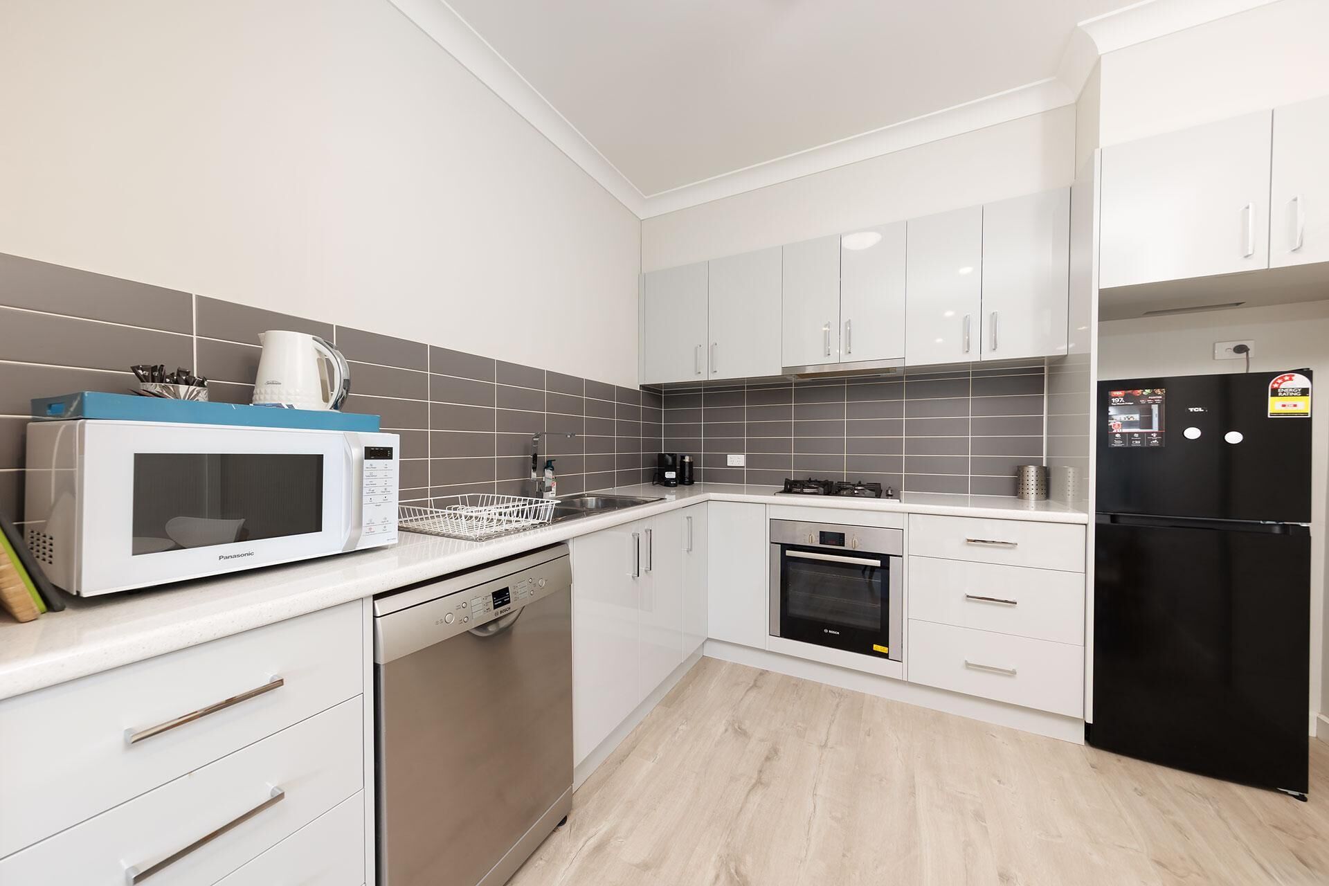 Microwave, oven, stovetop, dishwasher