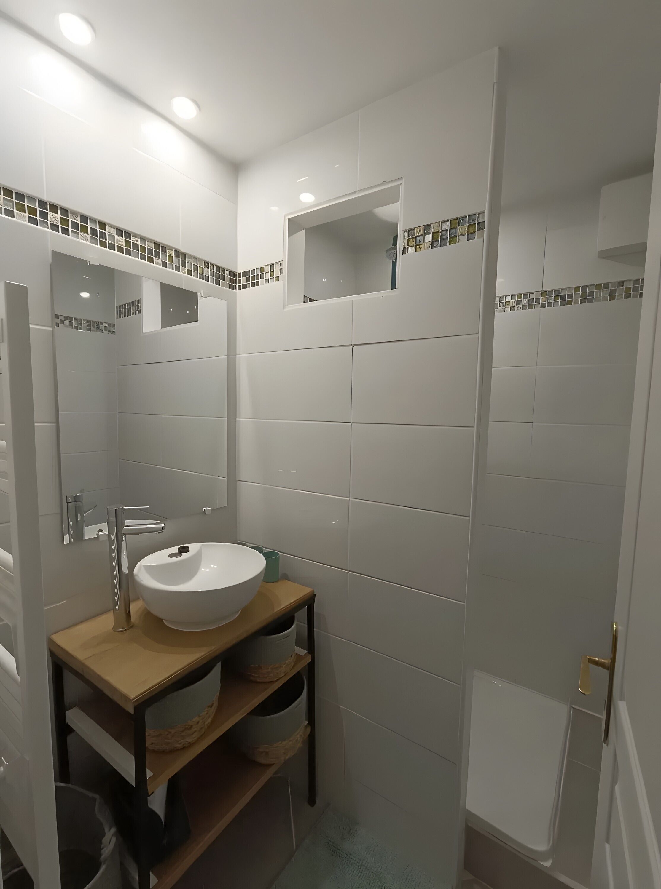 Regadera y secadora de cabello 