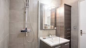 Shower, hair dryer