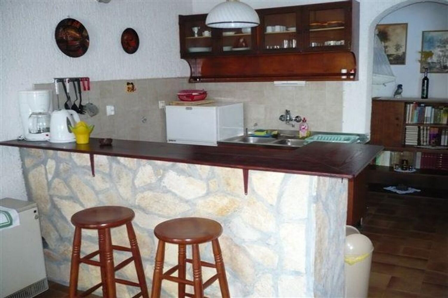 Apartment (A1) | Private kitchen | Fridge, espresso maker, toaster, cookware/dishes/utensils