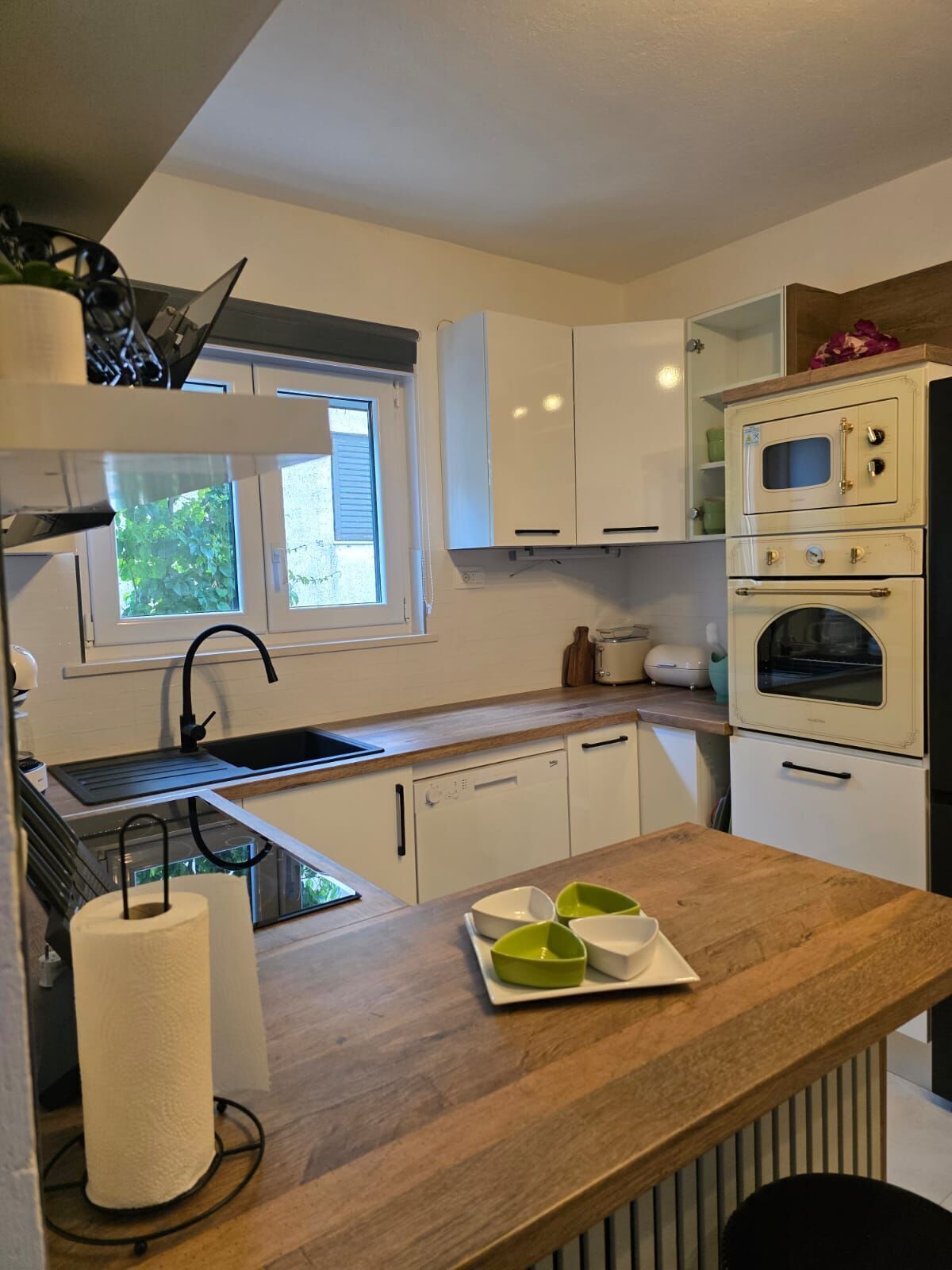 Apartment (A3) | Private kitchen | Fridge, microwave, oven, stovetop