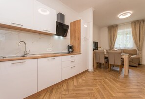 Apartment (A1) | Private kitchen | Fridge, stovetop, espresso maker, cookware/dishes/utensils - Apartment Teresa (Sali)
