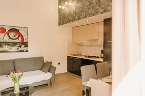 Apartment (A2) | Private kitchen | Fridge, stovetop, espresso maker, electric kettle - Apartments Darko (Sukosan)
