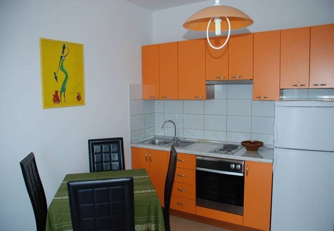 Apartment (A1) | Private kitchen | Fridge, stovetop, espresso maker, electric kettle