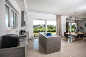 Private kitchen - Villa Soderini with Private Pool Overlooking the Adriatic (Orašac)