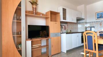 Apartment (A2) | Private kitchen | Fridge, oven, stovetop, dishwasher