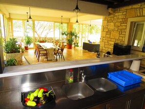 House | Outdoor dining - House Villa Barakokula (Lumbarda)
