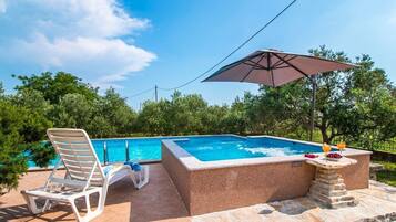Ferienhaus | Außenpool | Außenpool, beheizter Pool