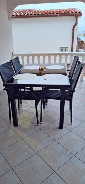 Apartment (A1) | Terrace/patio - Apartment Island of Love (Vir)