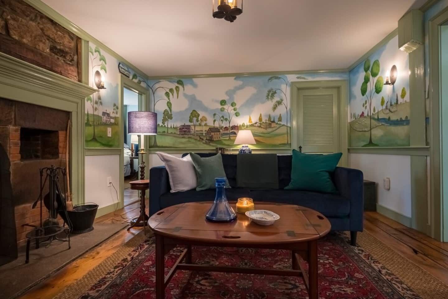 Smart TV, lareira, escritórios