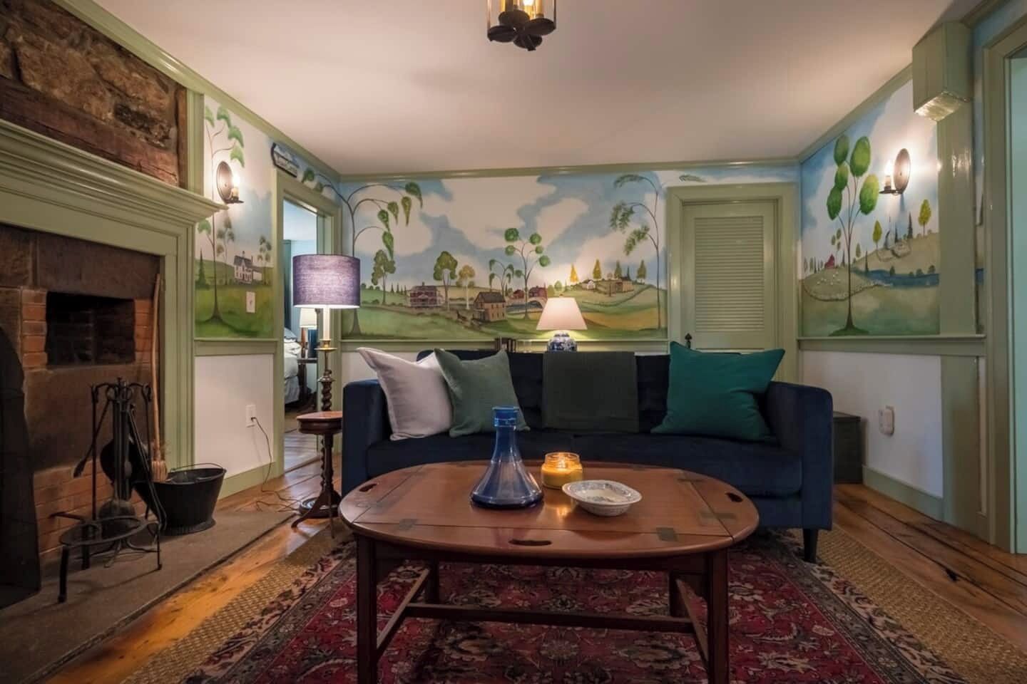 Smart TV, lareira, escritórios