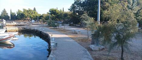 Vue sur la ville depuis lâhĂ©bergement