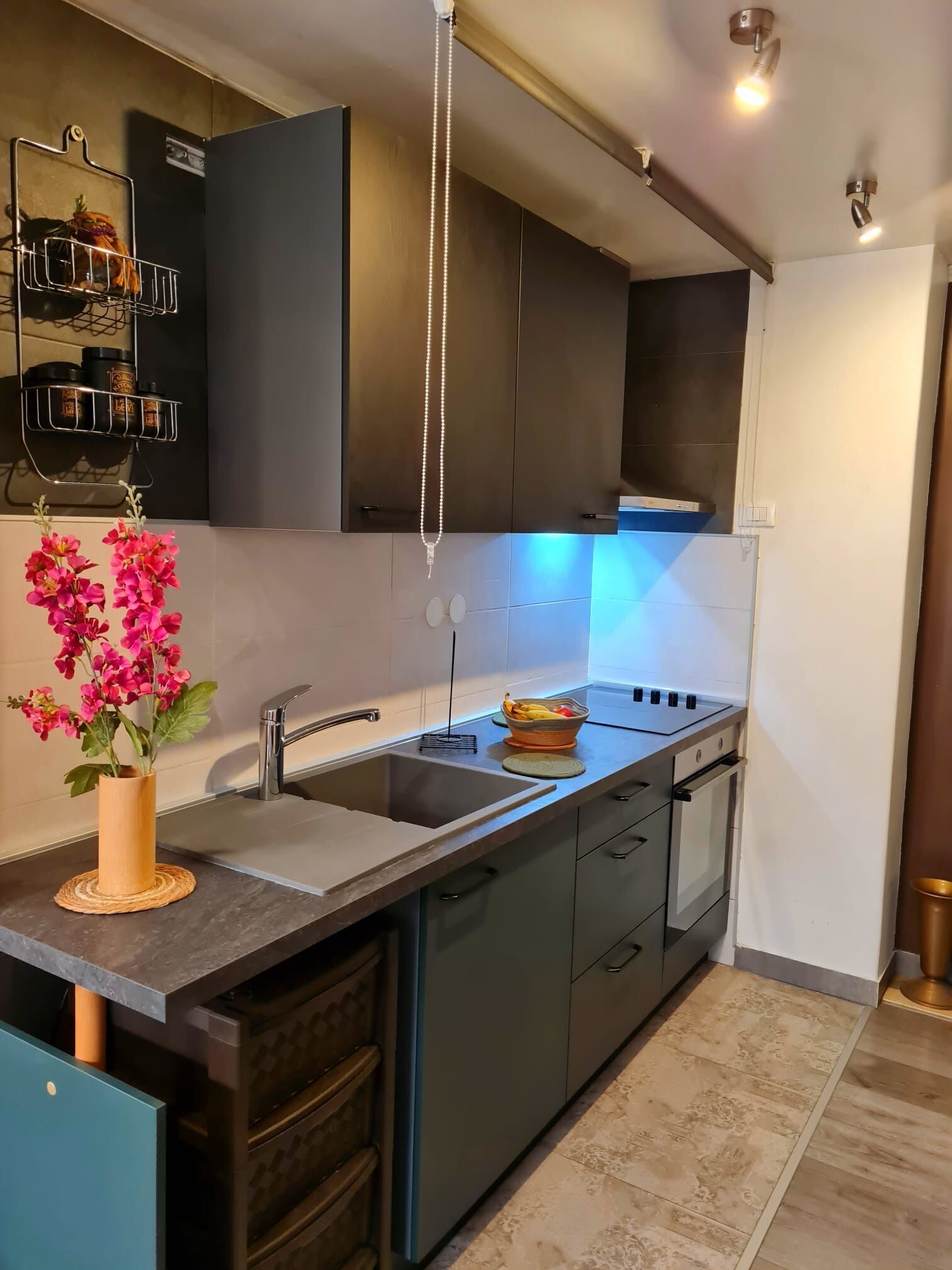 Studio (A1) | Private kitchen | Fridge, microwave, oven, stovetop