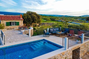 Outdoor pool - House Fani (Postira)