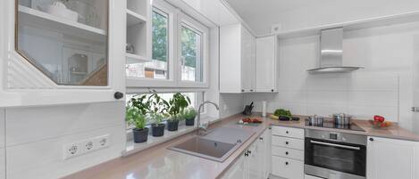 House | Private kitchen | Fridge, microwave, oven, stovetop
