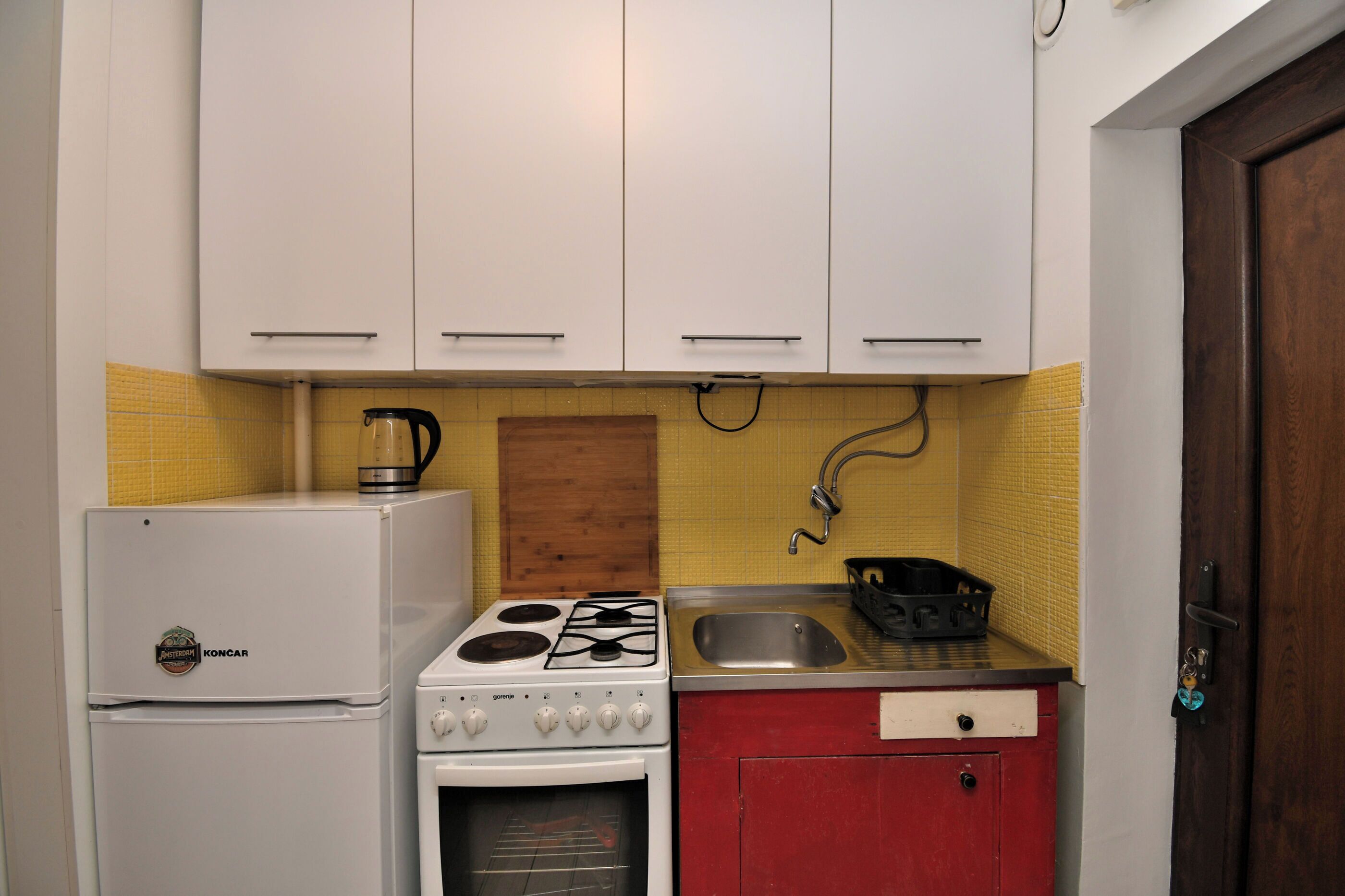 Studio (A1) | Yksityinen keittiö | Jääkaappi, uuni, liesi, espressokone