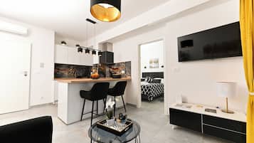 Appartamento (A1) | Soggiorno | Smart TV, Netflix, servizi in streaming