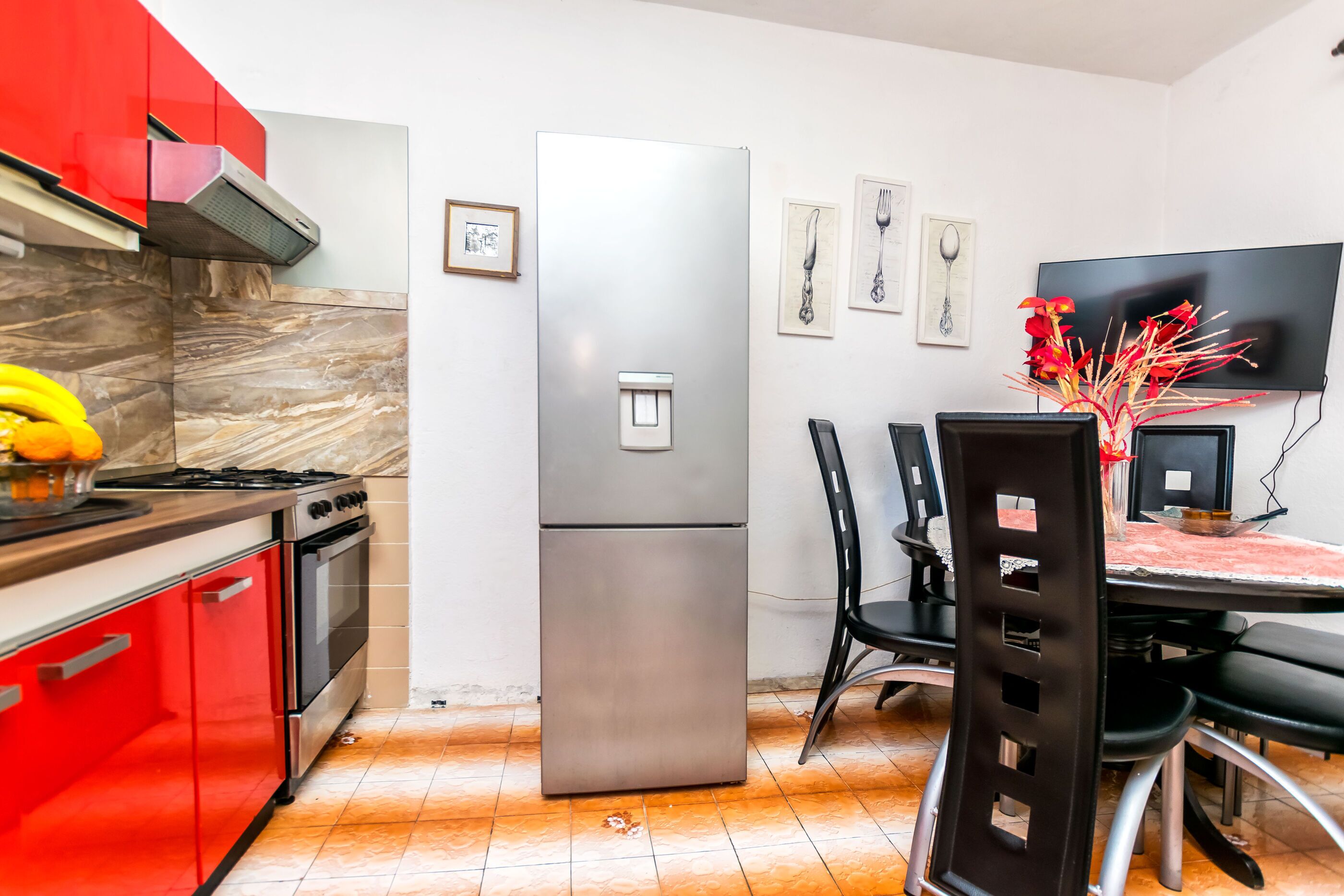 아파트 (A1) | 전용 주방 | 냉장고, 전자레인지, 오븐, 쿡탑