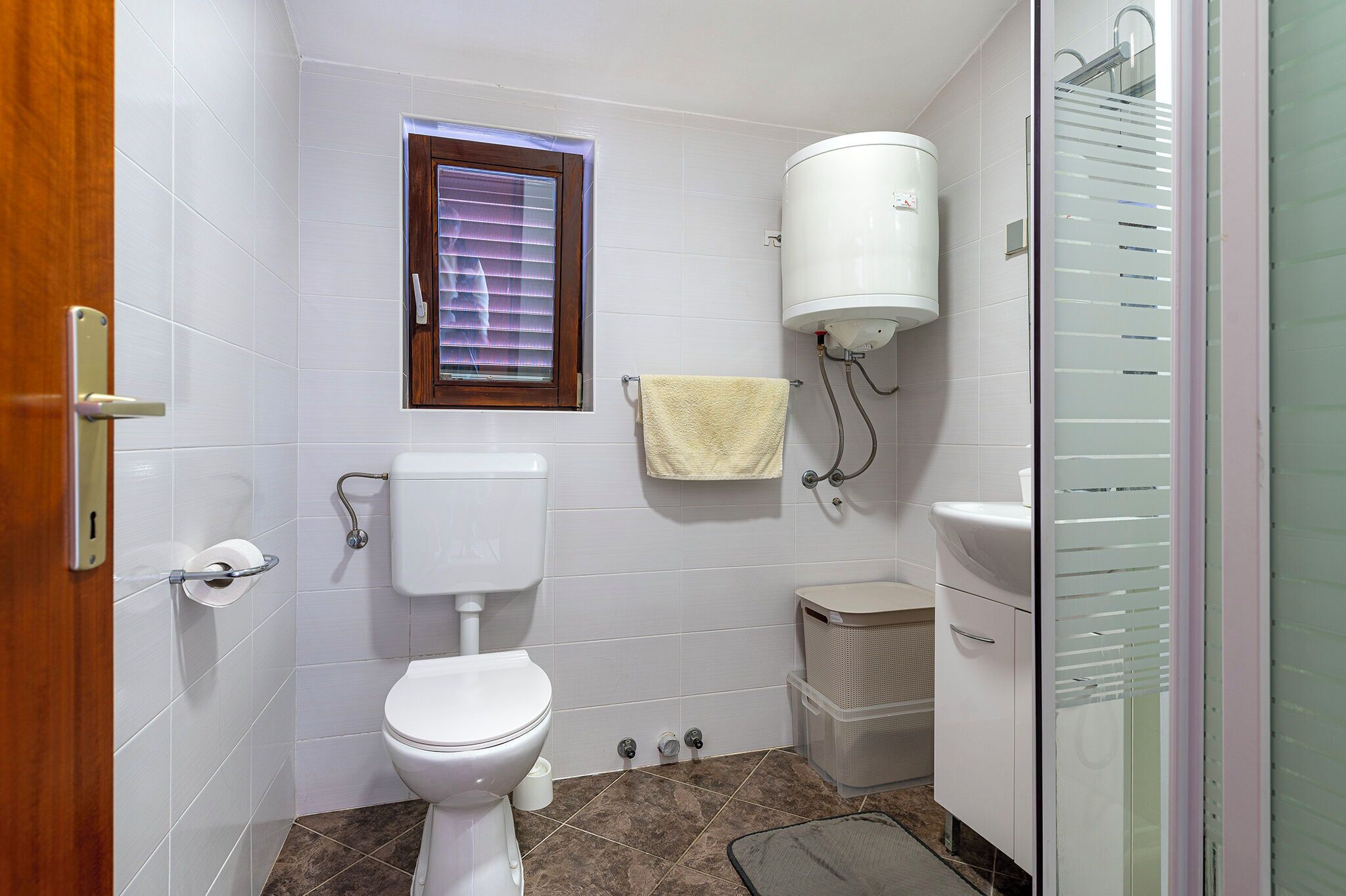 Apartment (A1) | Badezimmer | Dusche, Handtücher