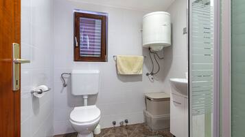Apartment (A1) | Badezimmer | Dusche, Handtücher