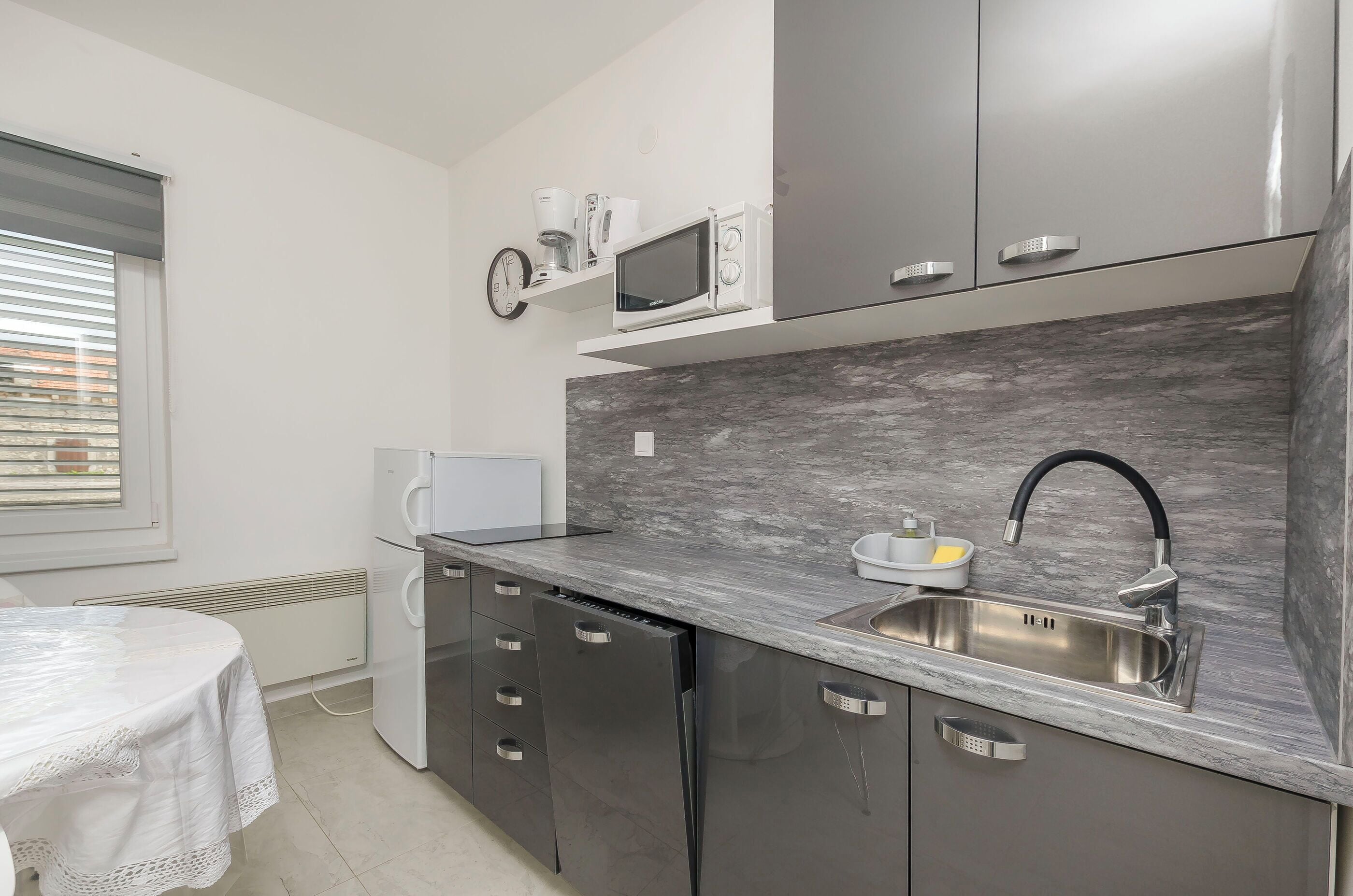 Apartment (A2) | Private kitchen | Fridge, stovetop, espresso maker, electric kettle
