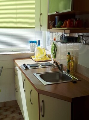 Studio (A1) | Private kitchen - Apartment Apartment Yellow (Baska Voda)