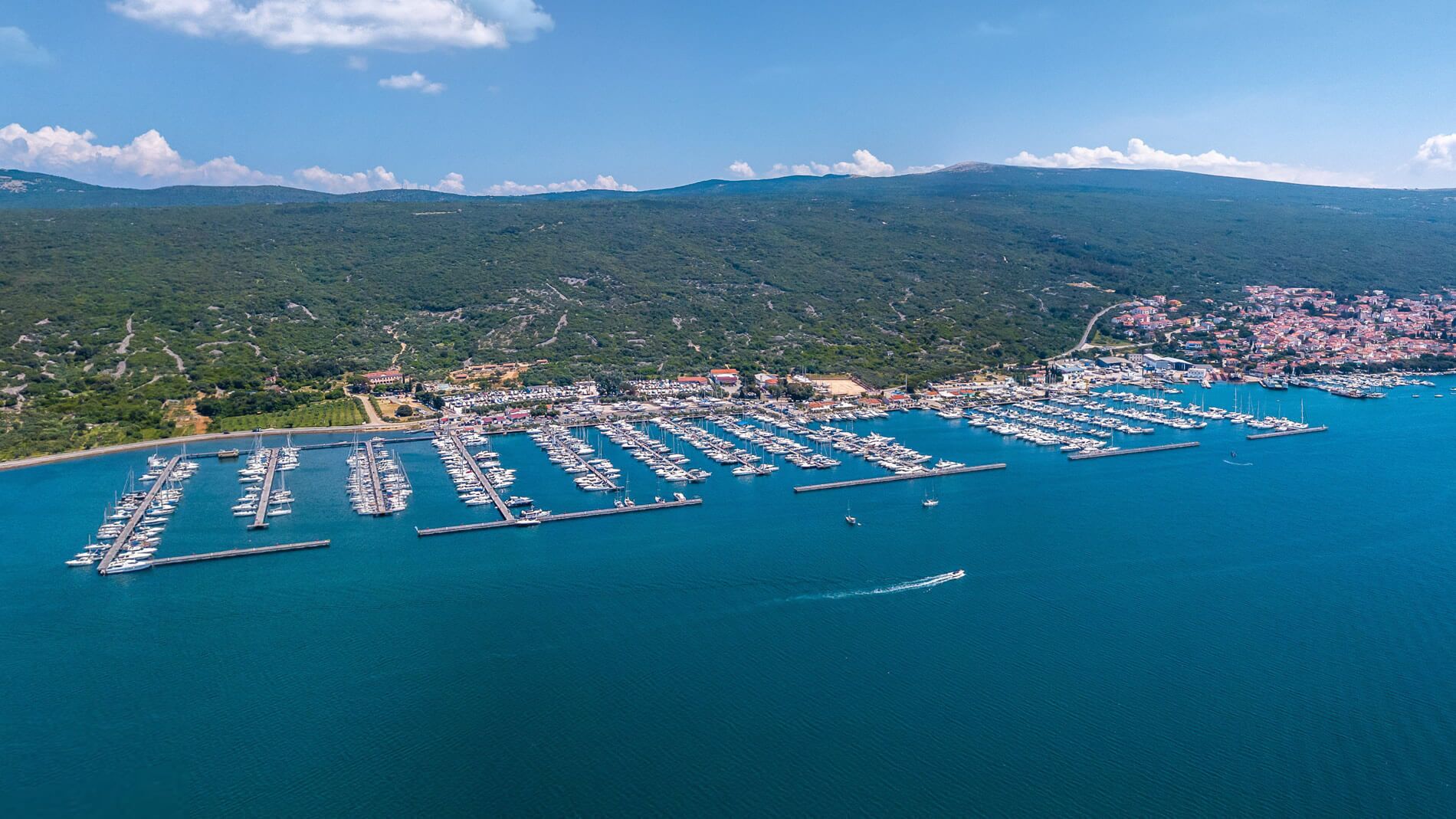 Byutsikt fra overnattingsstedet