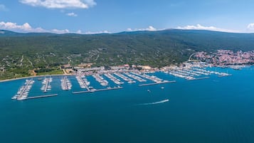 Byutsikt fra overnattingsstedet