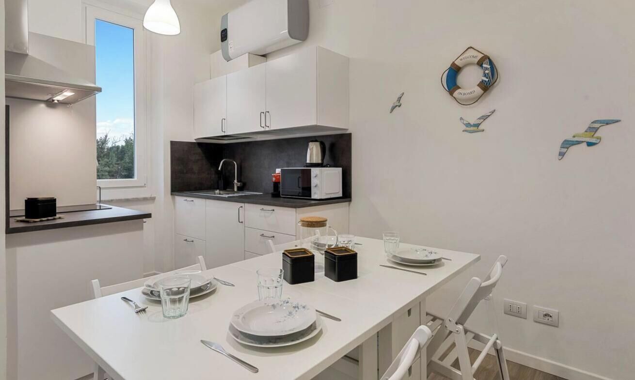 Fridge, microwave, toaster