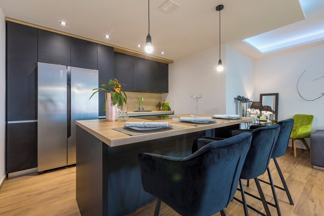 Apartment (A1) | Private kitchen | Fridge, stovetop, dishwasher, espresso maker