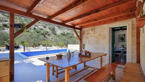 House | Terrace/patio - House Irena (Postira)