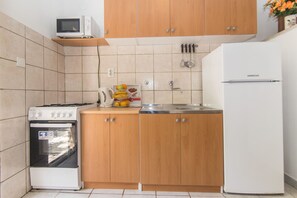 Fridge, microwave, oven, stovetop - Apartments Jelena (Sucuraj)