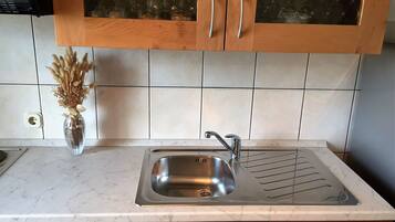 Apartment (A2) | Private kitchen | Fridge, stovetop, espresso maker, electric kettle