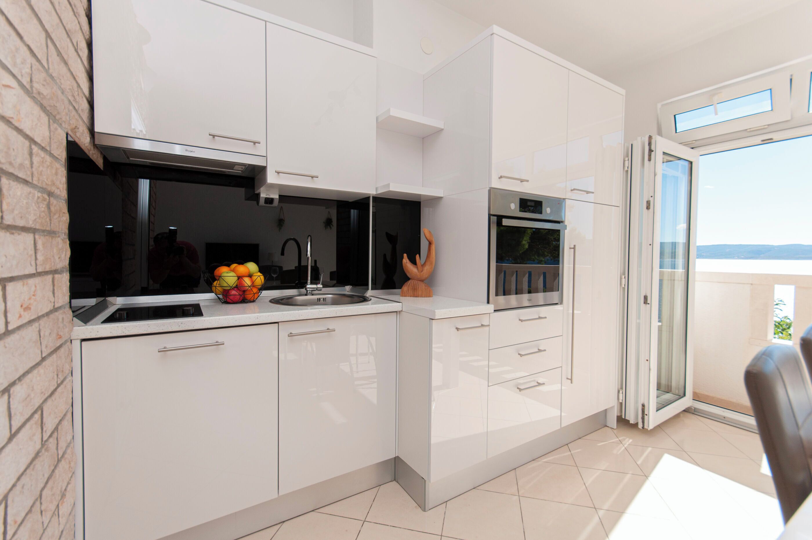 Apartment (A2) | Private kitchen | Fridge, microwave, stovetop, electric kettle