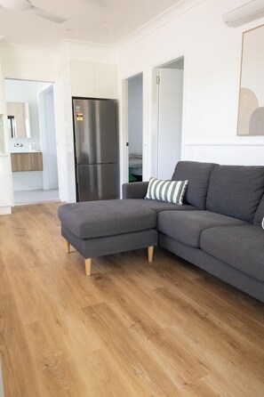 TV - Studio11@Vincentia offers a quiet, intimate escape designed for pure relaxation. (Vincentia)