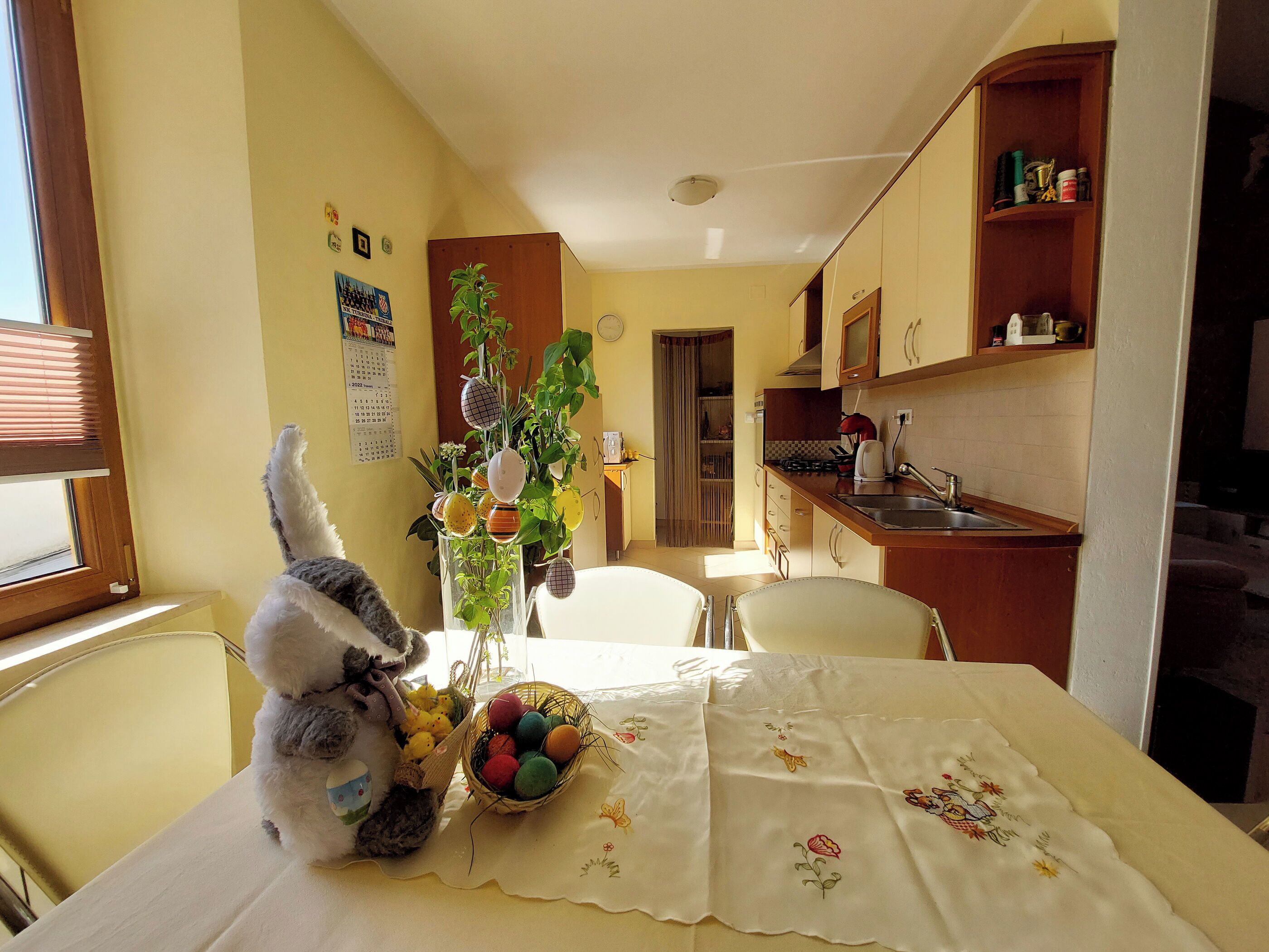 Apartment (A1) | Private kitchen | Fridge, microwave, oven, stovetop